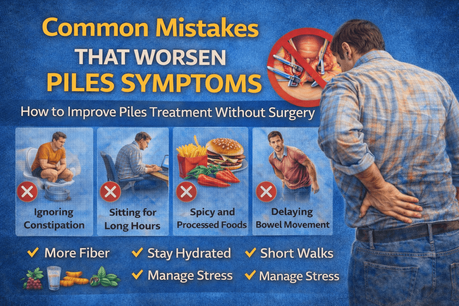 Common Mistakes That Worsen Piles Symptoms